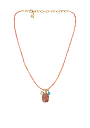DANNIJO Rosie Necklace in Pink.