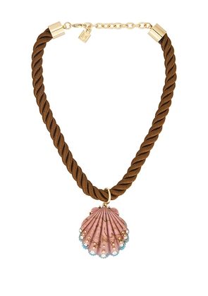DANNIJO Lisbeth Necklace in Pink.