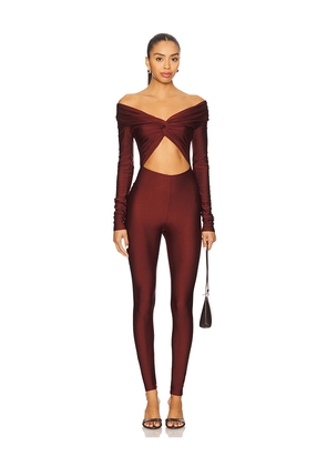 The Andamane Kendall Jumpsuit in Burgundy. Size 38/XS. Also in 40/S.
