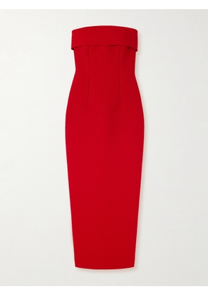 Emilia Wickstead - Keeley Strapless Cloqué Maxi Dress - Red - UK 6,UK 8,UK 10,UK 12,UK 14,UK 16