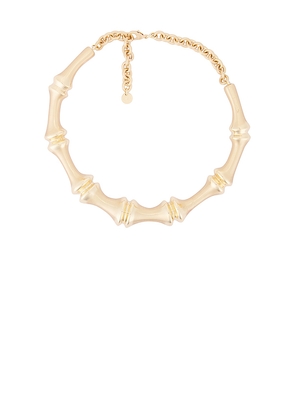 Cult Gaia Bambu Necklace in Metallic Gold.