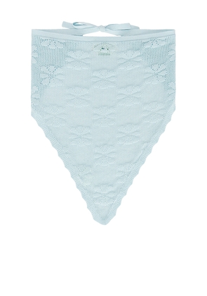 ASTA RESORT Bruna Crochet Bandana in Blue.