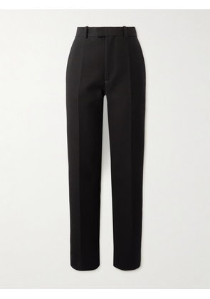 Bottega Veneta - Pleated Cotton-blend Crepe Straight-leg Pants - Black - IT34,IT36,IT38,IT40,IT42