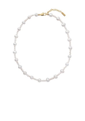 Eliou Irenko 16 Necklace in White.
