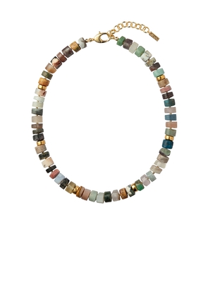 Eliou Guara 16 Necklace in Brown,Green.