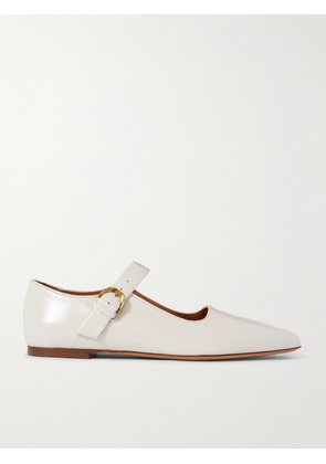 Emme Parsons - Tramonto Glossed-leather Mary Jane Ballet Flats - Ivory - IT35,IT36,IT37,IT38,IT39,IT40,IT41,IT42
