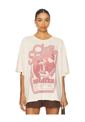 DAYDREAMER Chris Stapleton Higher Tour Tee in Ivory.