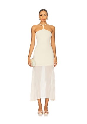 ET OCHS Veta Knit Dress in Beige. Size L. Also in S, M, XL.