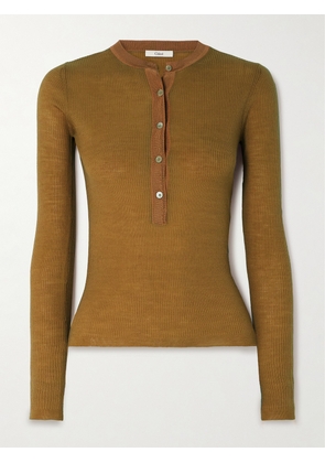Chloé - Ribbed Wool Sweater - Brown - x small,small,medium,large,x large