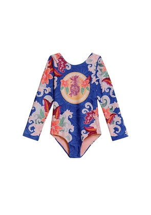 Agua Bendita Honey Thamar One Piece Swimsuit in Blue. Size 2. Also in 6, 4.