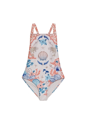 Agua Bendita Amina Sereia One Piece Swimsuit in White. Size 2. Also in 6, 4.