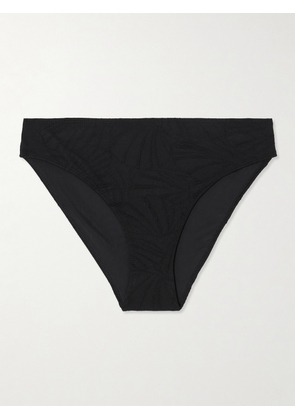 Loulou de Saison - Hephaistos Stretch-cloqué Bikini Briefs - Black - x small,small,medium,large,x large