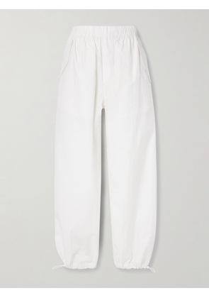 WARDROBE.NYC - Beach Cotton-blend Shell Track Pants - White - xx small,x small,small,medium,large,x large
