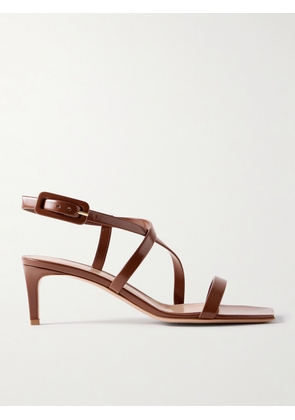 Gianvito Rossi - Lindsay 55 Leather Sandals - Brown - IT35,IT36,IT36.5,IT37,IT37.5,IT38,IT38.5,IT39,IT39.5,IT40,IT40.5,IT41,IT42