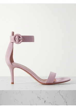 Gianvito Rossi - Portofino 70 Suede Sandals - Pink - IT36,IT36.5,IT37,IT37.5,IT38,IT38.5,IT39,IT39.5,IT40,IT40.5,IT41,IT41.5,IT42