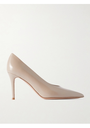 Gianvito Rossi - Tokio 85 Leather Pumps - Neutrals - IT36,IT36.5,IT37,IT37.5,IT38,IT38.5,IT39,IT39.5,IT40,IT40.5,IT41,IT41.5,IT42