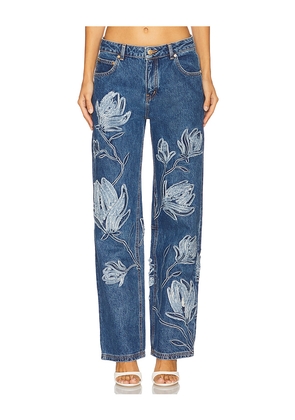 Cult Gaia Flo Pant in Blue. Size 24. Also in 25, 26, 28.