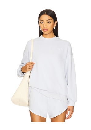 Eleven Eleven Oversized Crew Sweatshirt in Baby Blue. Size L. Also in M, S, XL, XS.