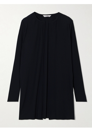 Max Mara - Belted Plissé-crepe Cardigan - Blue - x small,small,medium,large,x large