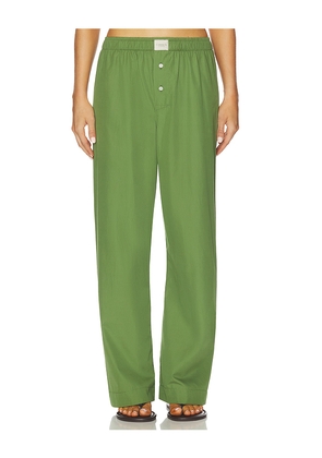 Comme Si La Boxer Alta Pant in Olive. Size L. Also in XS, S, M.