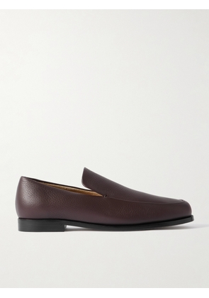 KHAITE - Alessio Textured-leather Loafers - Brown - IT36,IT37,IT37.5,IT38,IT38.5,IT39,IT39.5,IT40,IT40.5,IT41