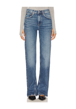 AGOLDE Mid Rise Kick Boot Jeans in Blue. Size 23. Also in 24, 25, 26, 27, 28, 29, 30, 31.