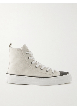 Brunello Cucinelli - Bead-embellished Canvas Sneakers - Silver - IT36,IT36.5,IT37,IT37.5,IT38,IT38.5,IT39,IT39.5,IT40,IT41