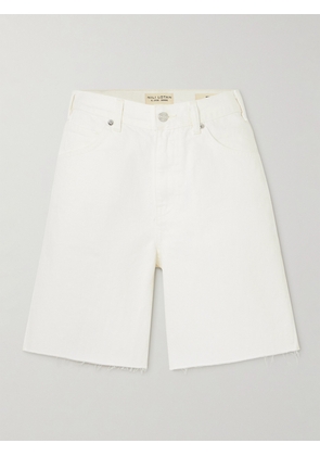 Nili Lotan - Russel Frayed Denim Shorts - Off-white - 24,25,26,27,28,29,30,31,32