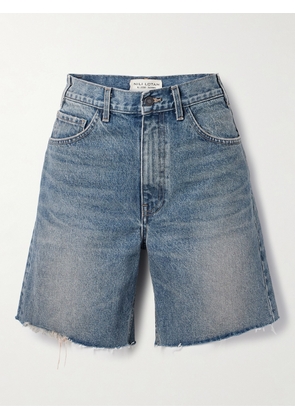 Nili Lotan - Russel Frayed Denim Shorts - Blue - 24,25,26,27,28,29,30,31,32
