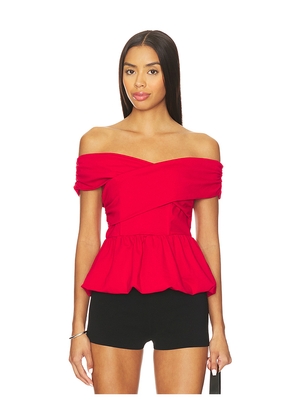 ASTR the Label Tennille Top in Red. Size L. Also in M, S, XS.