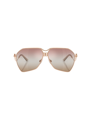 Dolce & Gabbana Geometric Sunglasses in Pink.