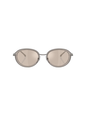 Diesel Round Sunglasses in Metallic Silver.