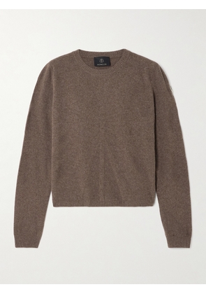 Rick Owens - + Moncler Biker Jacquard-knit Wool And Cashmere-blend Sweater - Brown - small,medium,large
