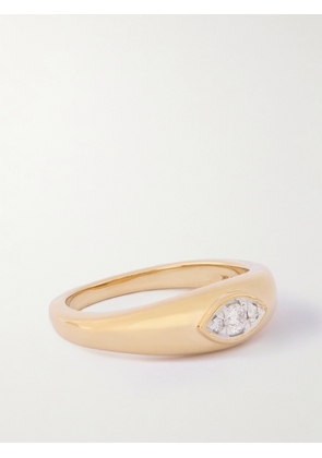 STONE AND STRAND - Muse Dome 10-karat Gold Diamond Ring - 5,6,7,8