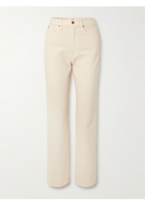 SLVRLAKE - London High-rise Straight-leg Organic Jeans - Ecru - 23,24,25,26,27,28,29,30,31,32