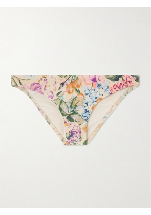 Zimmermann - Halliday Floral-print Bikini Bottom - Multi - 01,2,3,4