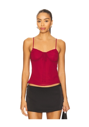Bella Venice The Josephine Top in Burgundy. Size L. Also in XS, S, M.