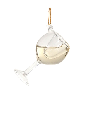 Cody Foster & Co Glass Of White Wine Ornament in Neutral.