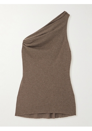 Rick Owens - Athena One-shoulder Knitted Top - Brown - IT38,IT40,IT42,IT44,IT46,IT48