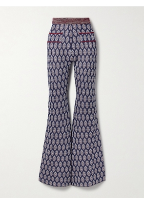 Etro - Jacquard-knit Flared Pants - Multi - IT38,IT40,IT42,IT44,IT46,IT48,IT50
