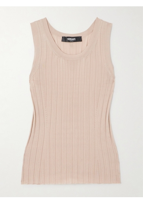 Versace - Ribbed-knit Tank - Brown - IT36,IT38,IT40,IT42,IT44,IT46,IT48,IT50