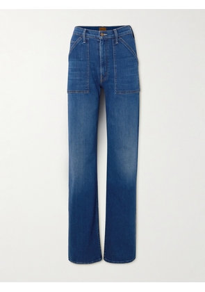 Mother - The Patch Maven High-rise Wide-leg Jeans - Blue - 23,24,25,26,27,28,29,30,31,32