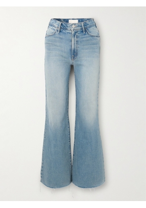 Mother - The Hustler Roller Frayed High-rise Wide-leg Jeans - Blue - 23,24,25,26,27,28,29,30,31,32