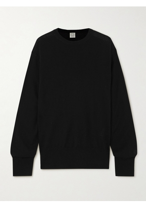TOTEME - Silk And Cashmere-blend Sweater - Black - xx small,x small,small,medium,large,x large