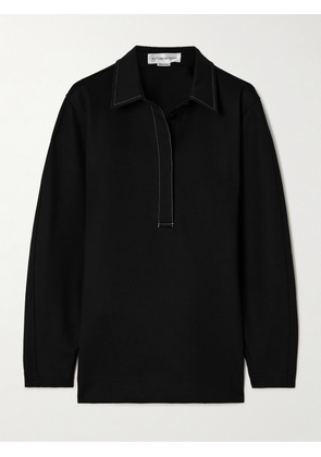 Victoria Beckham - Buckled Ponte Shirt - Black - UK 4,UK 6,UK 8,UK 10,UK 12,UK 14