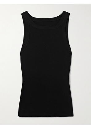 Nili Lotan - Jennifer Ribbed Cotton-jersey Tank - Black - x small,small,medium,large