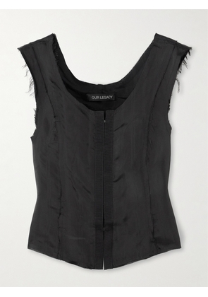 Our Legacy - Frail Frayed Organza Tank - Black - EU 32,EU 34,EU 36,EU 38,EU 40,EU 42