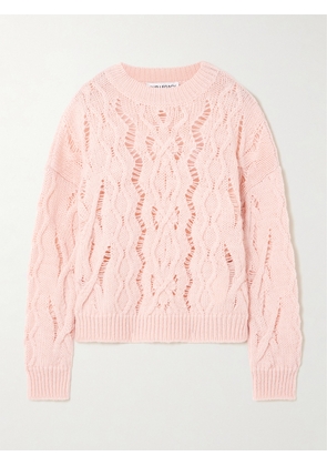 Our Legacy - Cable Sonar Open-knit Wool Sweater - Pink - EU 32,EU 34,EU 36,EU 38,EU 40,EU 42