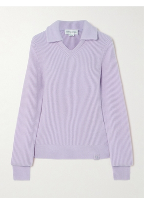 Victoria Beckham - Ribbed Stretch-cashmere Sweater - Purple - x small,small,medium,large,x large