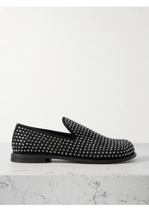 JW Anderson - Crystal-embellished Suede Loafers - Black - IT36,IT36.5,IT37,IT37.5,IT38,IT39,IT39.5,IT40,IT40.5,IT41